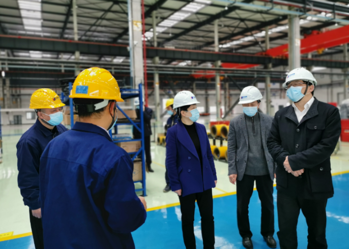 省委組織部副部長胡旭陽一行赴德清申達調(diào)研指導(dǎo)